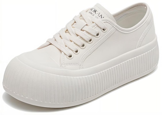 (Women) Aokang Low-Top Lace-Up 'Beige' 1234322077 Lookbook (Women) Aokang Low-Top Lace-Up 'Beige' 1234322077