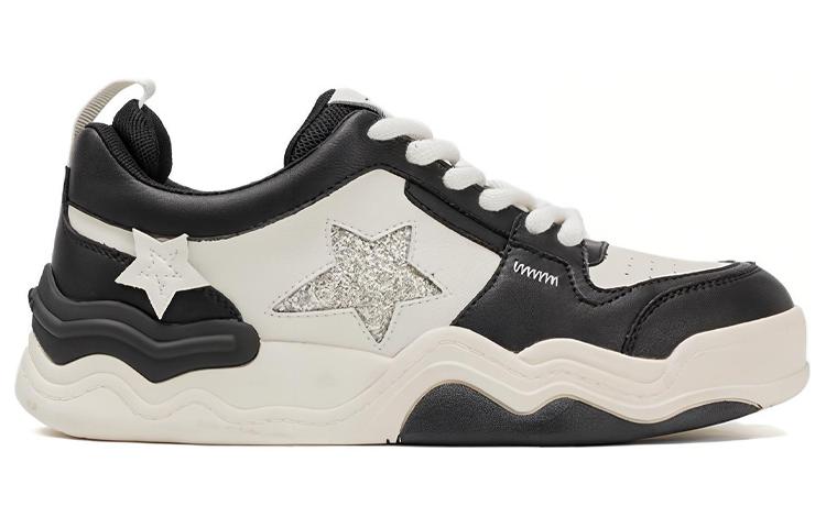 (W) Aokang Low-Top Lace-Up Sneakers 'Beige Black' 圖 2