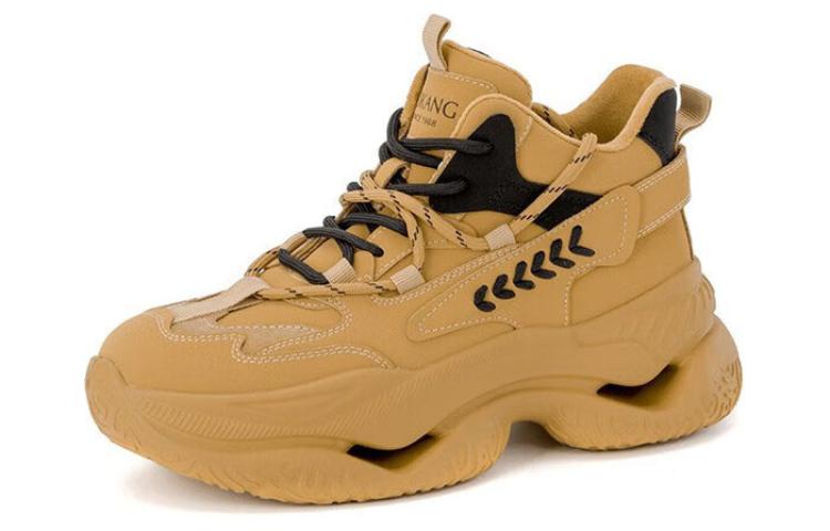(W) Aokang Low-Top Platform 'Yellow Dad Shoe'