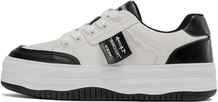 (Women) Aokang Low-Top Platform Sneakers 'Black and White' 1234422026 (Women) Aokang Low-Top Platform Sneakers 'Black and White' 1234422026