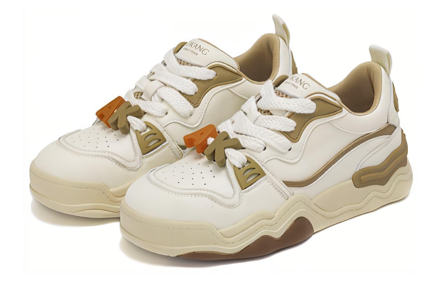 Order (W) Sneaker Aokang Low-Top 'Blok Warna Beige-Apricot' 1234422070
