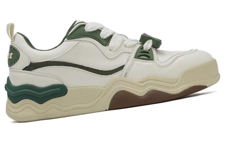 (W) Aokang Low-Top Sneakers 'Beige Green Colorblock' 圖 2