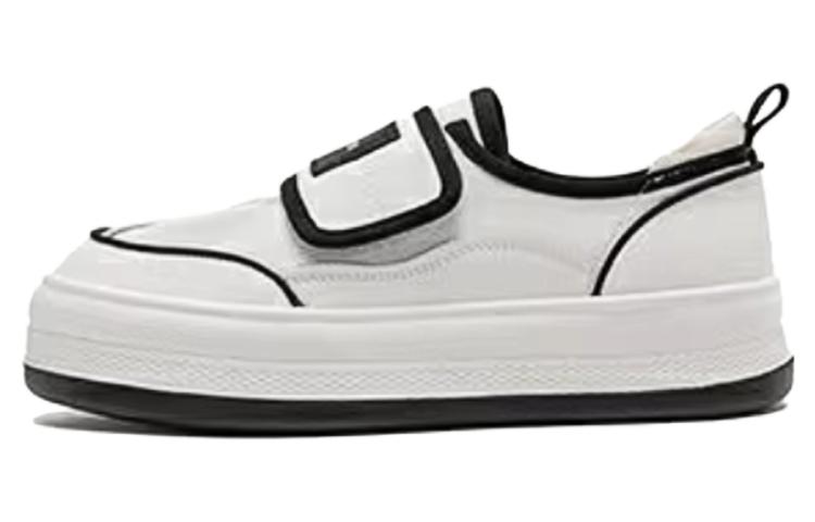 (W) Aokang Low-Top Velcro Sneakers 'Beige Black'