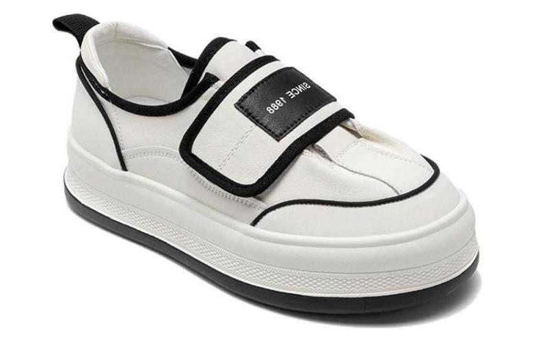 (W) Aokang Low-Top Velcro Sneakers 'Beige Black' 圖 3