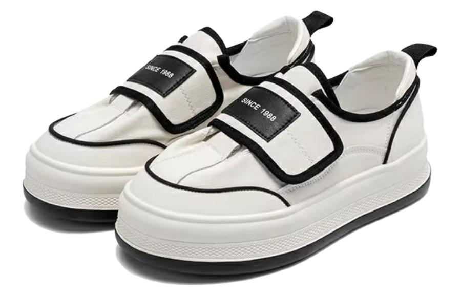 (W) Aokang Low-Top Velcro Sneakers 'Beige Black' 圖 4