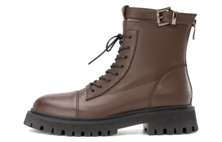 (W) Aokang Martin Boots 'Casual Fashion Brown'
