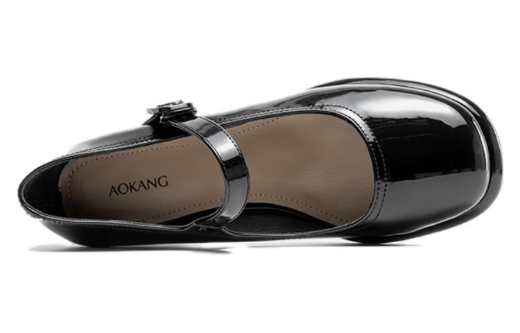 Lookbook (W) Aokang Mary Jane 'Tacón Grueso Negro de Moda Elegante' 1234211089