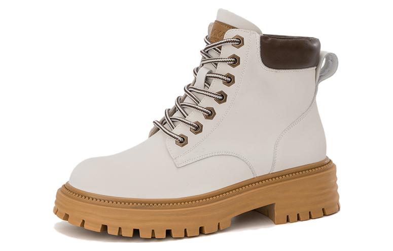 Order (W) Botas Martin Aokang hasta la Pantorrilla 'Correa de Moda Beige' 1224913008