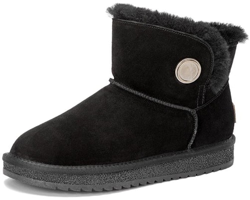 奧康AOKANG 頭層牛皮 耐磨減震 舒適時尚 中筒 雪地靴 女款 黑 Order 奧康AOKANG 頭層牛皮 耐磨減震 舒適時尚 中筒 雪地靴 女款 黑