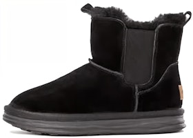 (Women) Aokang Mid-Calf Snow Boots 'Comfort Plus Velvet Black' 1224021027 (Women) Aokang Mid-Calf Snow Boots 'Comfort Plus Velvet Black' 1224021027