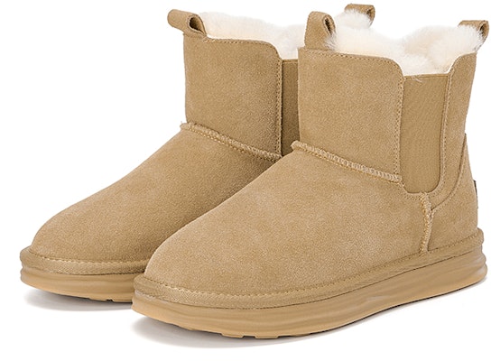 (Women) Aokang Mid-Calf Snow Boots 'Warm Camel Suede' 1224021029 Order (Women) Aokang Mid-Calf Snow Boots 'Warm Camel Suede' 1224021029