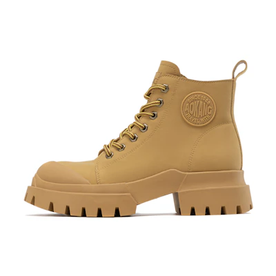 (W) Aokang Mid-Cut Retro Martin Boots 'Thick Sole Versatile'