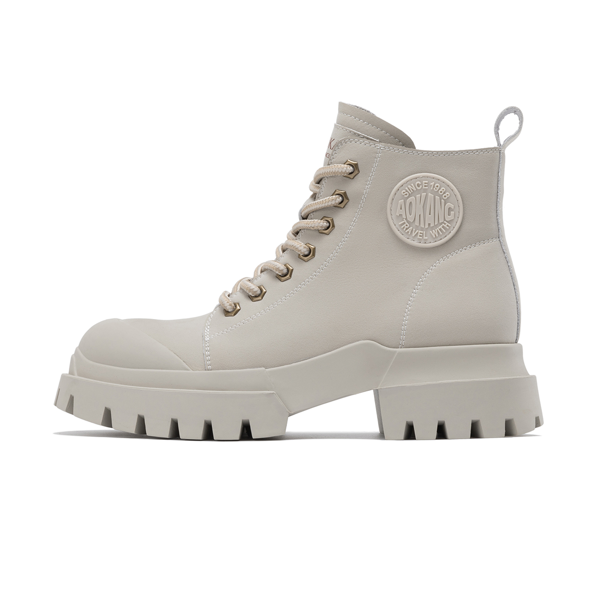 (W) Aokang Mid-Cut Retro Martin Boots 'Thick Sole Versatile' 圖 11