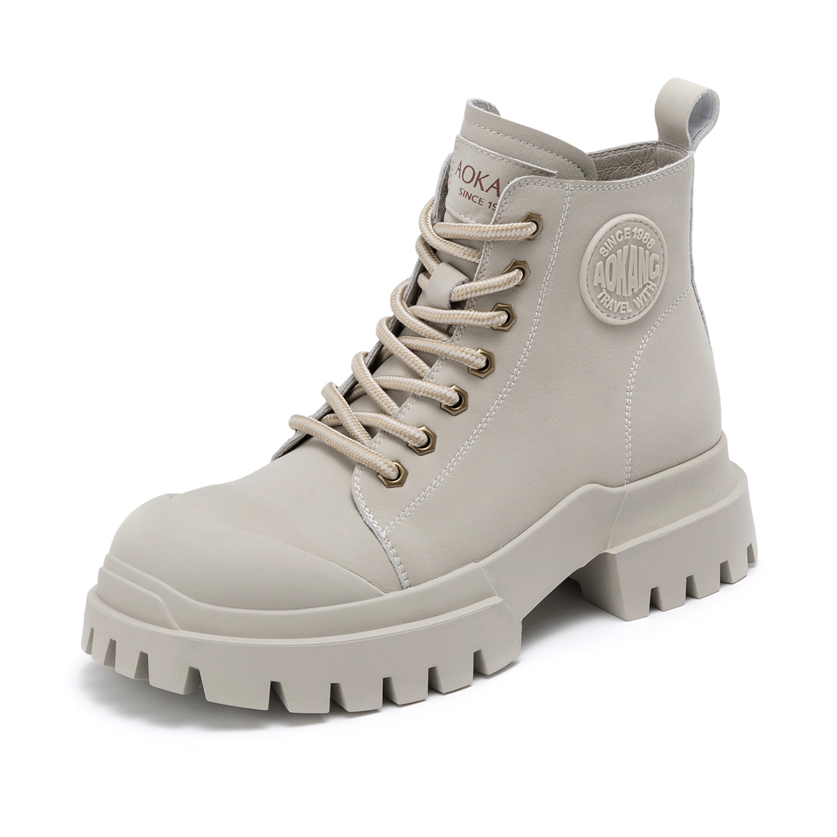 (W) Aokang Mid-Cut Retro Martin Boots 'Thick Sole Versatile' 圖 12