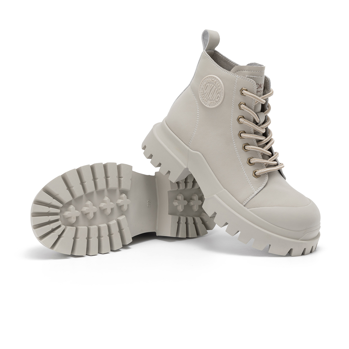 (W) Aokang Mid-Cut Retro Martin Boots 'Thick Sole Versatile' 圖 15