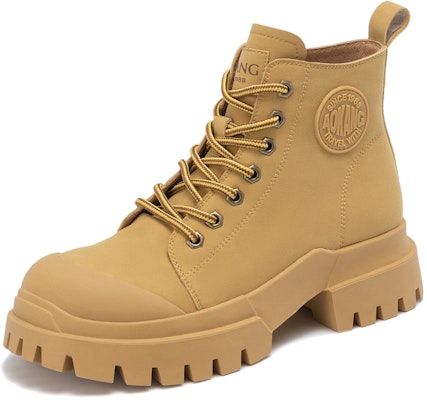 奧康AOKANG 皮革 復古厚底百搭 中筒 馬丁靴 5cm 女款 Order 奧康AOKANG 皮革 復古厚底百搭 中筒 馬丁靴 5cm 女款