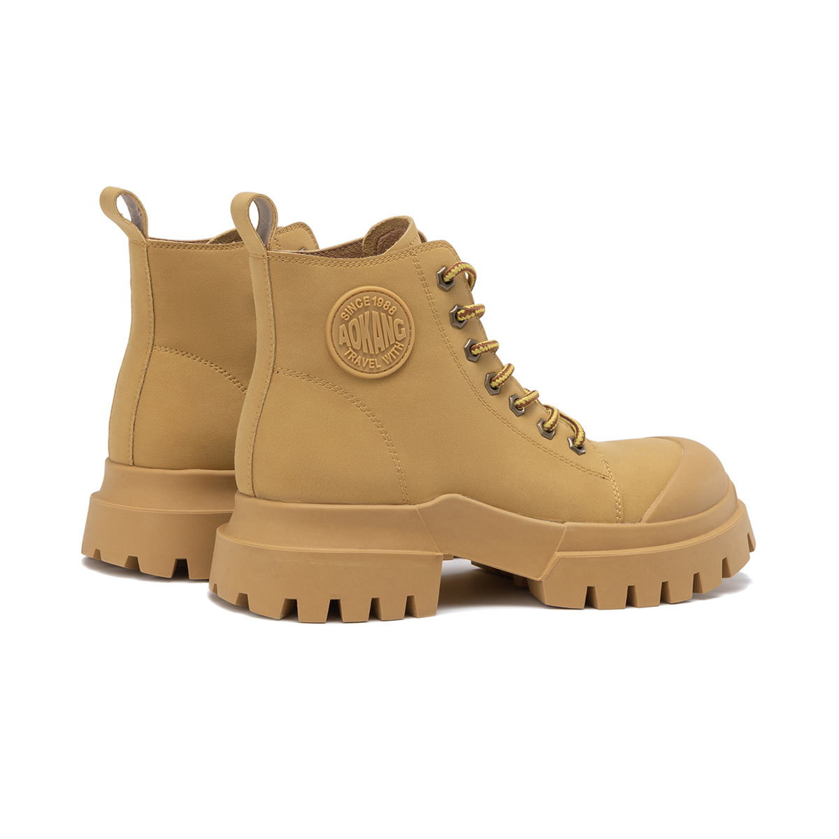 (W) Aokang Mid-Cut Retro Martin Boots 'Thick Sole Versatile' 圖 3