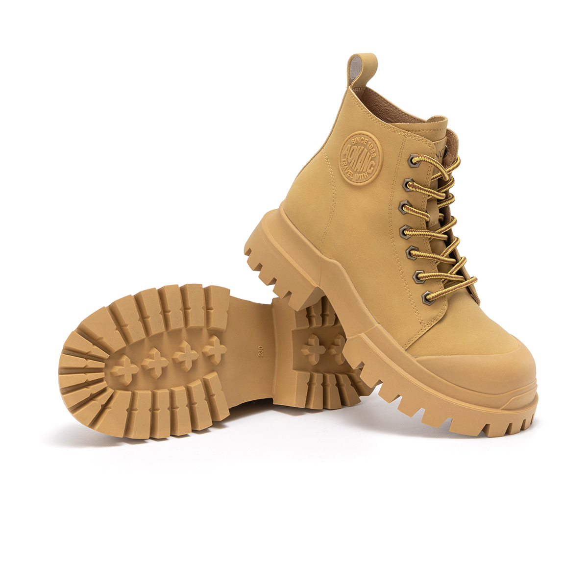 (W) Aokang Mid-Cut Retro Martin Boots 'Thick Sole Versatile' 圖 5