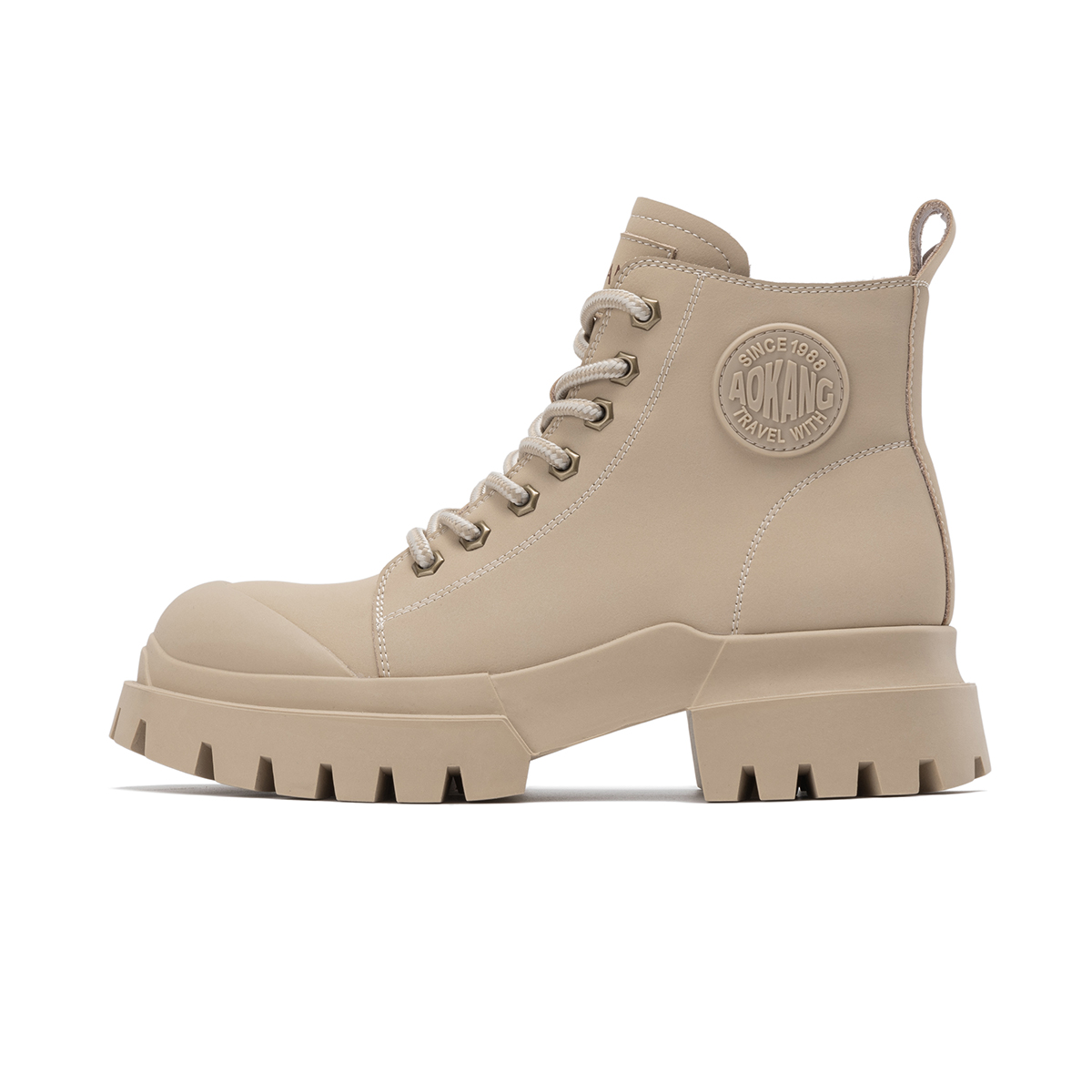 (W) Aokang Mid-Cut Retro Martin Boots 'Thick Sole Versatile' 圖 6