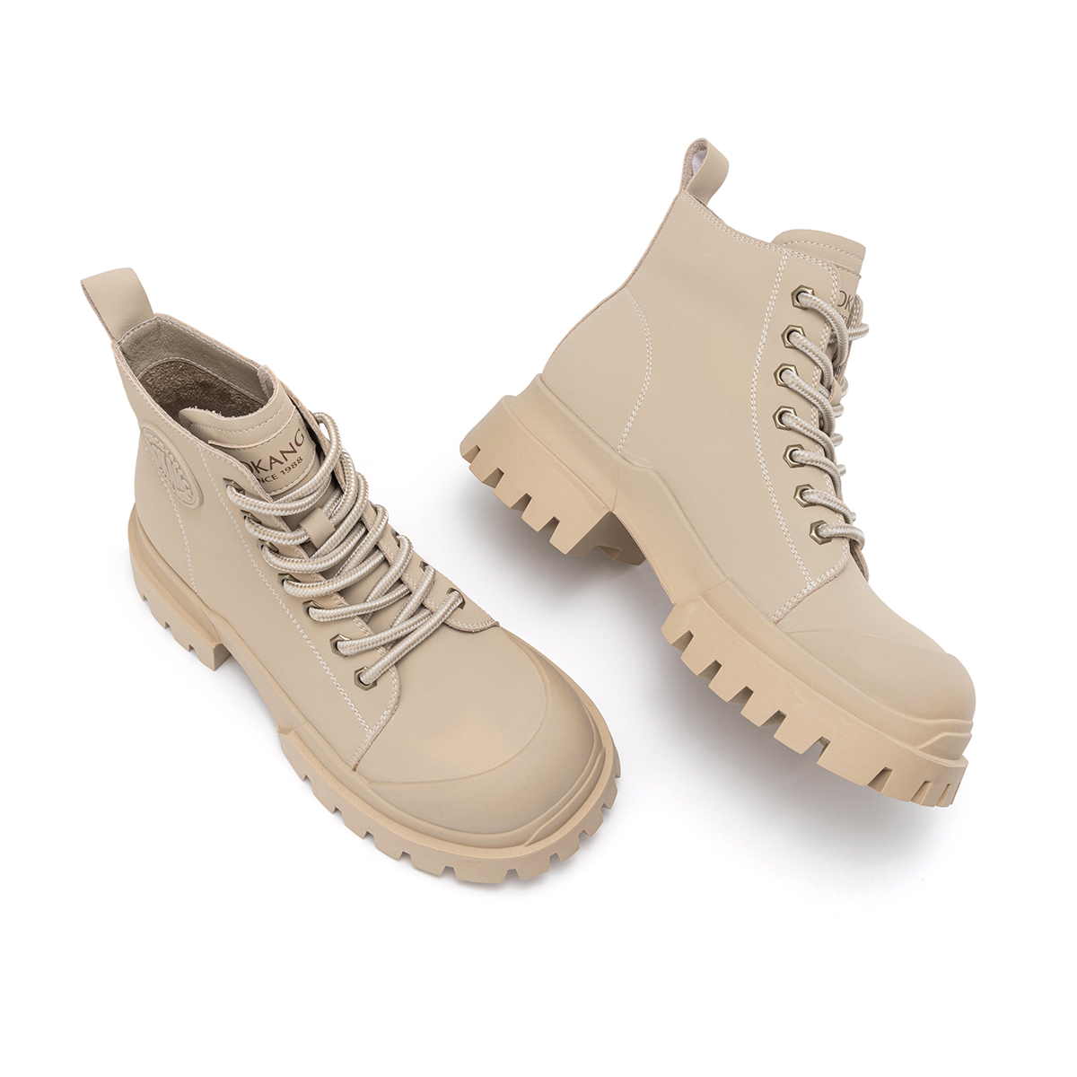 (W) Aokang Mid-Cut Retro Martin Boots 'Thick Sole Versatile' 圖 9