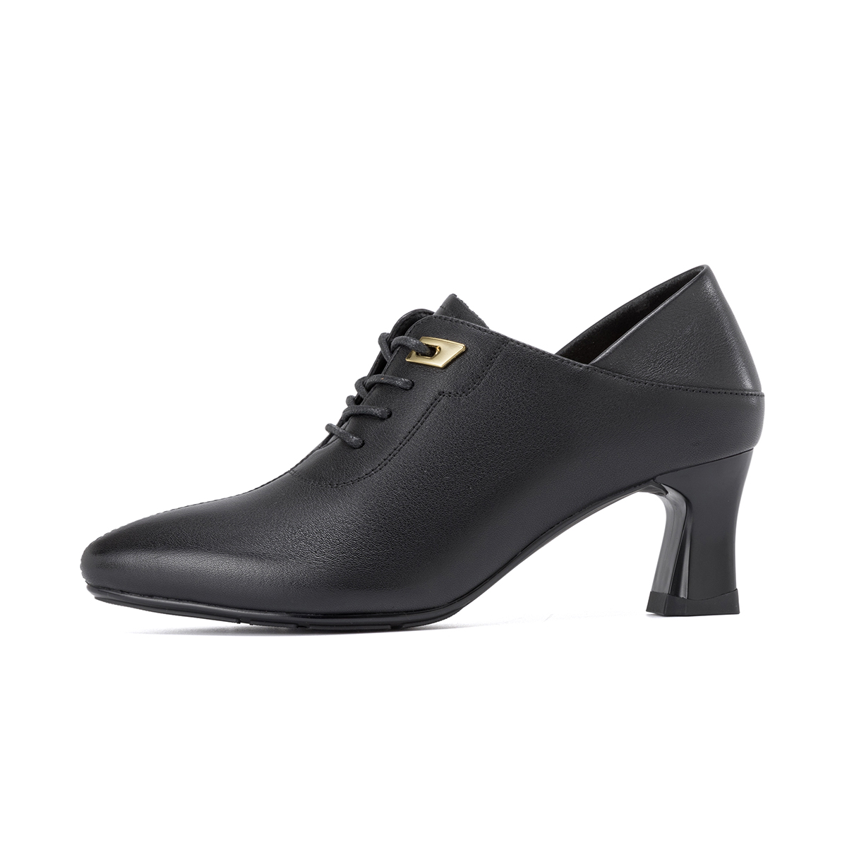 (W) Aokang Pointed Toe Fashion Chunky Heel 'High Heel Ankle Boot'