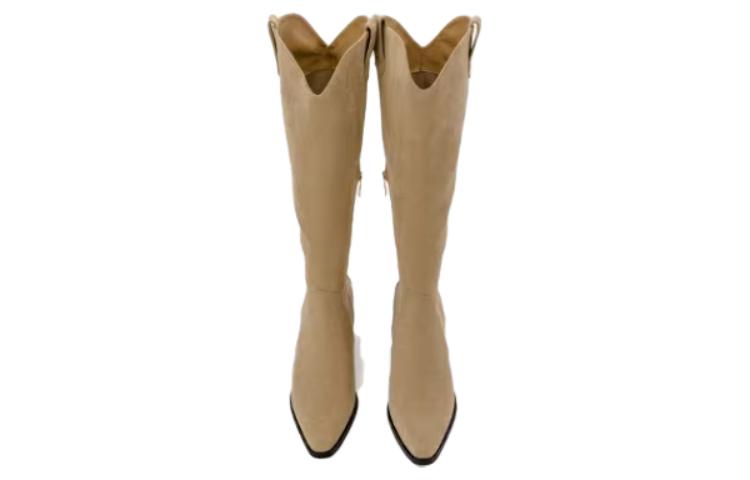 (W) Aokang Pointed Toe High Heel Boots 'Apricot' 圖 4