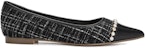(W) Aokang Kasut Slip-On Hujung Runcing 'Fashion Casual Hitam' 1224211047