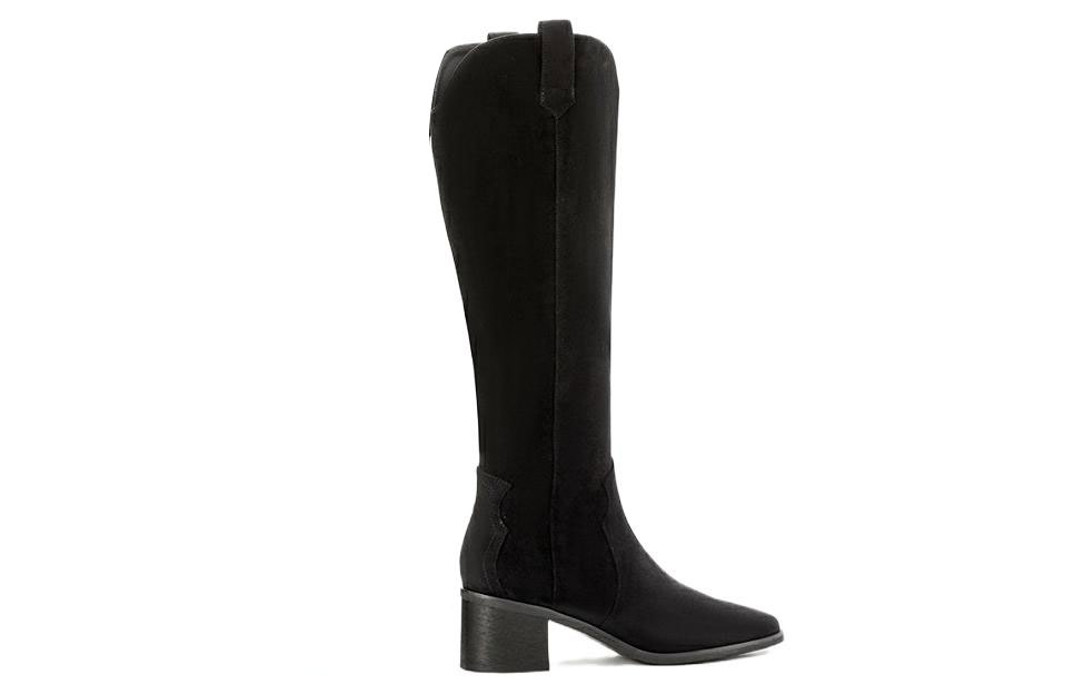 Order (Women) Aokang Pointed Toe Zip-up High Boots 'Black' 1224911008