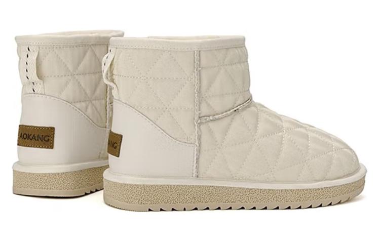 Shop (W) 奥康PUベージュミドル丈スノーブーツ 1224021005