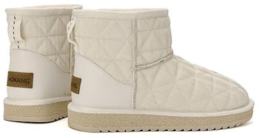 (W) Aokang PU 'But Salji Beige Mid-Calf' 1224021005 Shop (W) Aokang PU 'But Salji Beige Mid-Calf' 1224021005