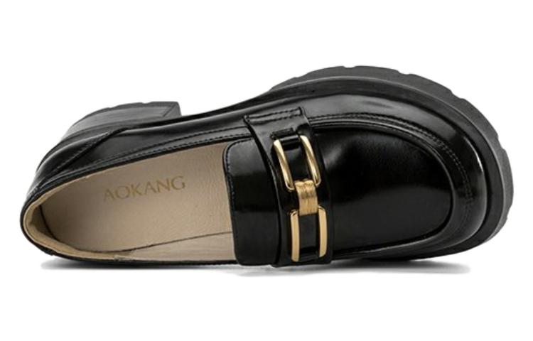 Order (W) Aokang PU 'Sepatu Loafer Nyaman Hitam Fashion' 1234314029