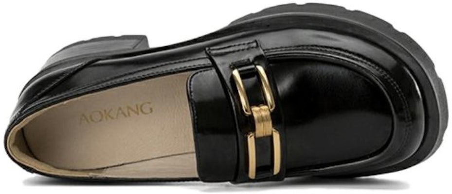 (Women) Aokang PU 'Fashion Comfort Loafer Black' 1234314029 Order (Women) Aokang PU 'Fashion Comfort Loafer Black' 1234314029