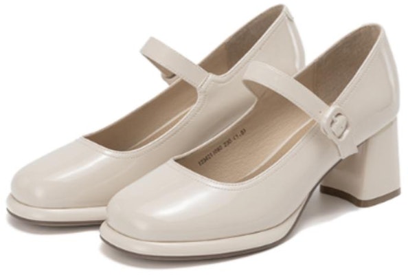 (W) Aokang PU Beige 'Zapatos Mary Jane Elegantes de Moda' 1234211090 Order (W) Aokang PU Beige 'Zapatos Mary Jane Elegantes de Moda' 1234211090