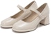 (W) Aokang PU Beige 'Fesyen Anggun Mary Jane Temperamen' 1234211090