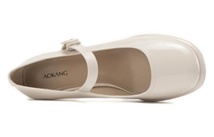 Lookbook (W) Aokang PU Beige 'Fesyen Anggun Mary Jane Temperamen' 1234211090