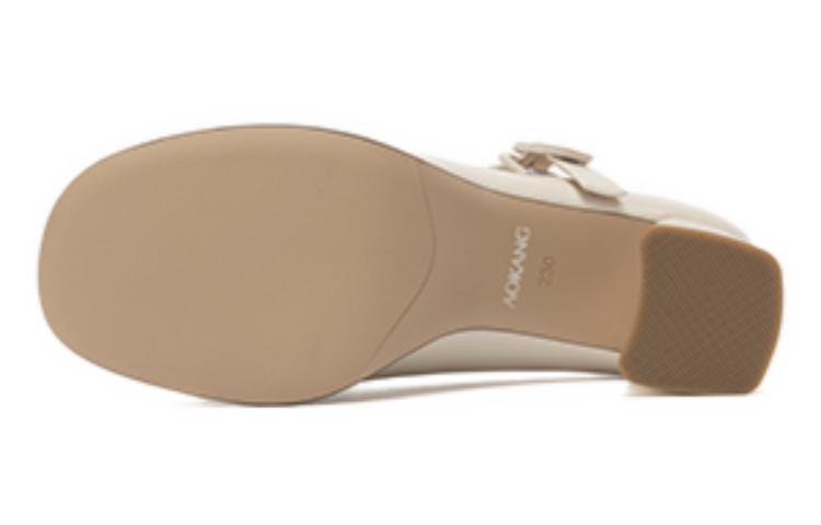 Shop (W) Aokang PU Beige 'Fesyen Anggun Mary Jane Temperamen' 1234211090