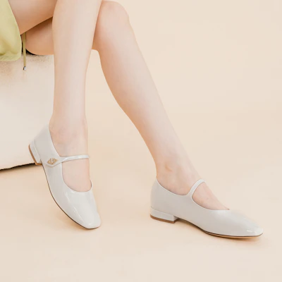 (W) Aokang PU Kasual Flats 'Beige' 'French Elegance Mary Jane' 1234211092 Sizing (W) Aokang PU Kasual Flats 'Beige' 'French Elegance Mary Jane' 1234211092
