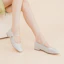 Sizing (W) Aokang PU Kasual Flats 'Beige' 'French Elegance Mary Jane' 1234211092