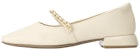 (Women) Aokang PU Casual Flats 'Beige Square Toe Slip-On' 1234111045