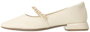 Buy (Women) Aokang PU Casual Flats 'Beige Square Toe Slip-On' 1234111045