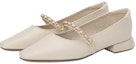 Lookbook (Women) Aokang PU Casual Flats 'Beige Square Toe Slip-On' 1234111045