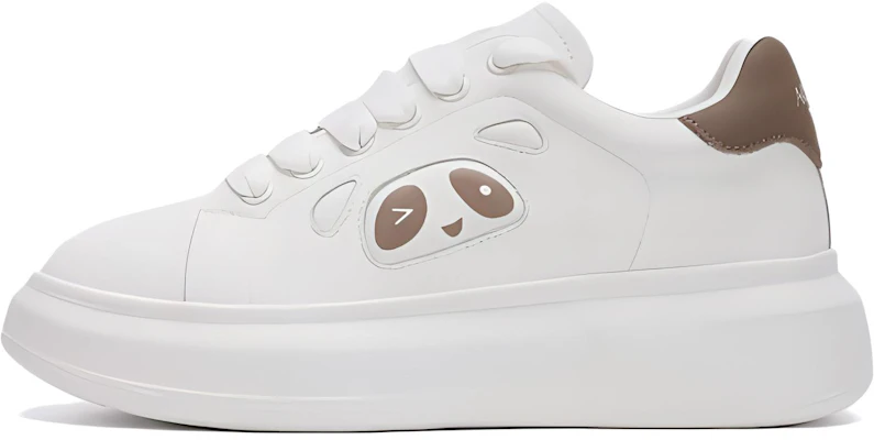 (Women) AOKANG PU Casual Low-Top Sneakers White Brown 1242322096 Buy (Women) AOKANG PU Casual Low-Top Sneakers White Brown 1242322096