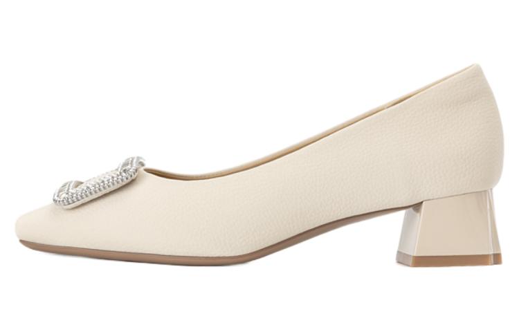 (Women) Aokang PU Casual Shoes 'Fashion Versatile Beige' 1234111106