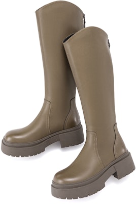 (W) Aokang PU Kasut Tinggi 'Selesa Kasual Serbaguna' 1234914003 1