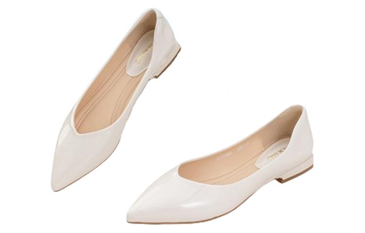 (W) Aokang PU Pointed Toe Slip-On 'Beige' 圖 4