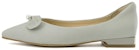 (W) Aokang PU Kasut Runcing Slip-On 'Hijau Kasual' 1234111009