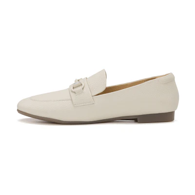 (W) Aokang PU Round Toe CMFT Slip-On Casual Shoes 'Beige'
