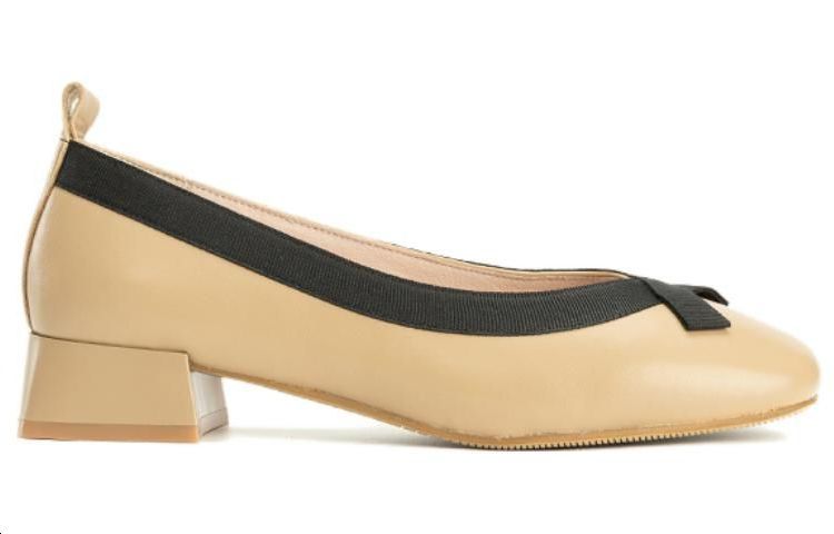 (W) Aokang PU Round Toe Slip-On 'Khaki Black' 圖 2