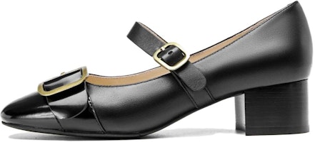 (Women) Aokang Retro Block Heel 'Black Chanel-Inspired' 114111110 (Women) Aokang Retro Block Heel 'Black Chanel-Inspired' 114111110