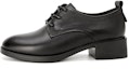 Buy (Women) Aokang Retro British Round Toe Lace-Up High Heels 'Vintage Black' 1234314048